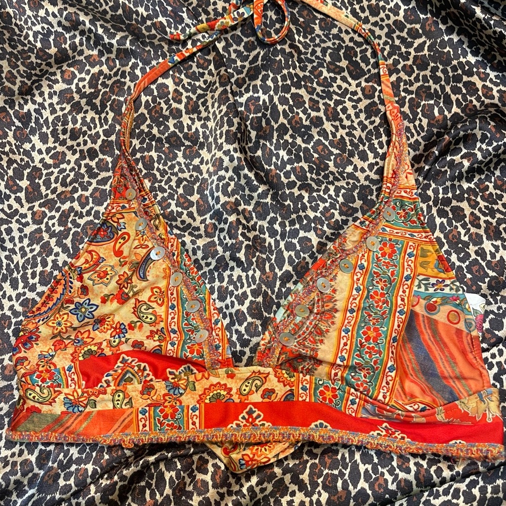Y2k Lucky Brand Bikini Top - Picture 2 of 11